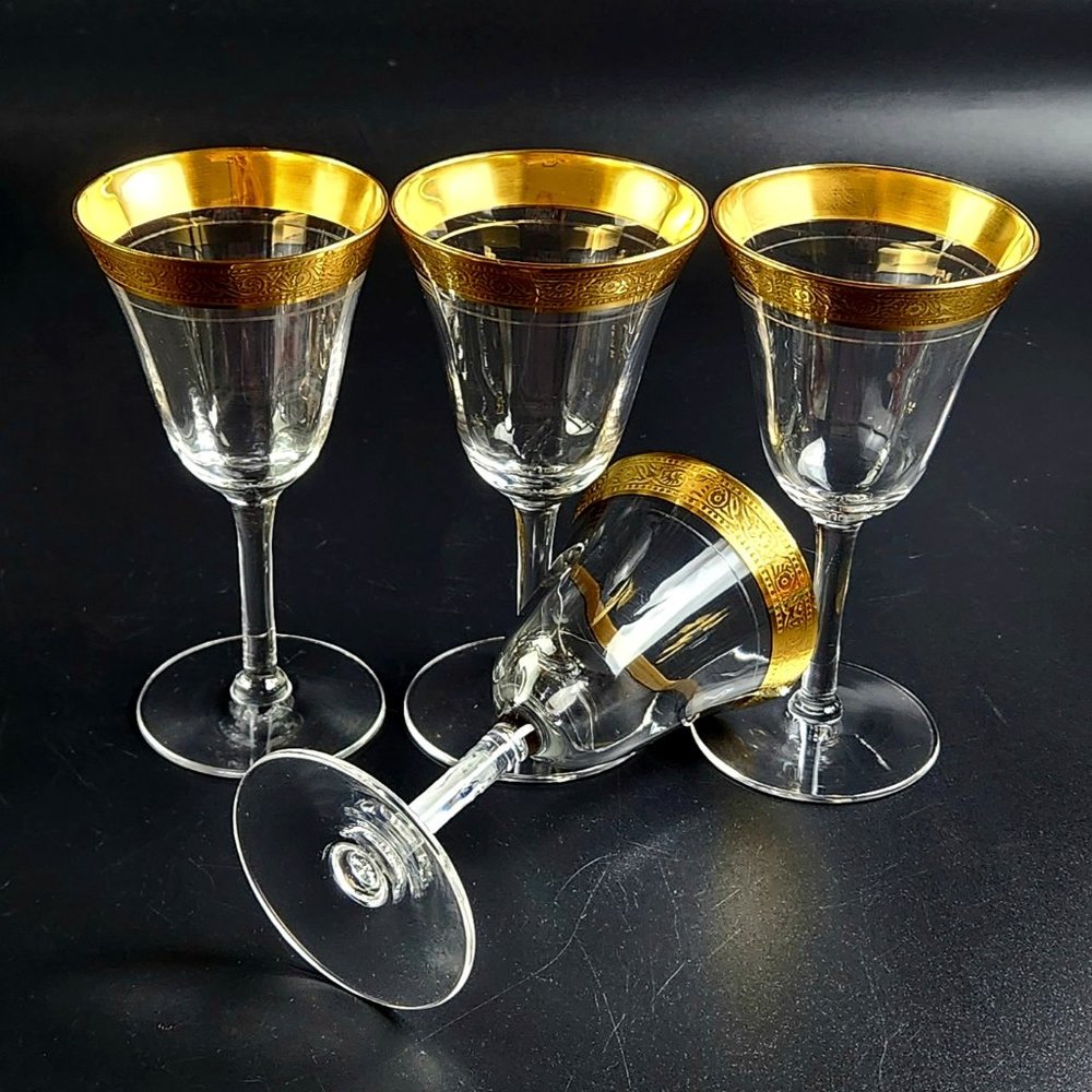 Vintage Minton Clear by TIFFIN-FRANCISCAN - Wine Glasses - Set of 4